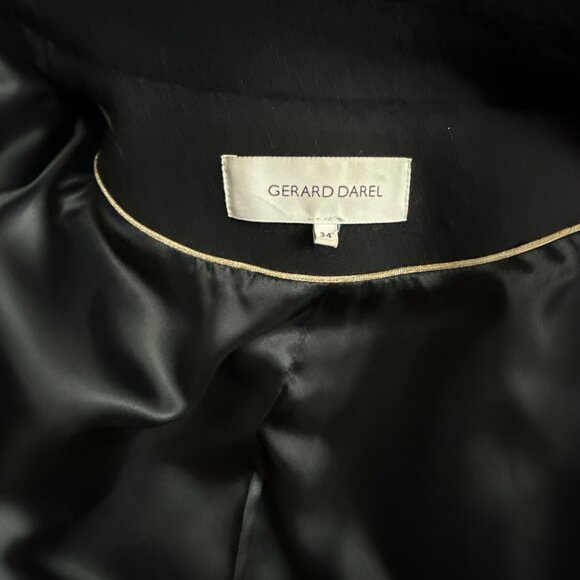 Gerard Darel Wool Coat with Gold Buttons in Black Size 34 (US Size 2) - Picture 9 of 11